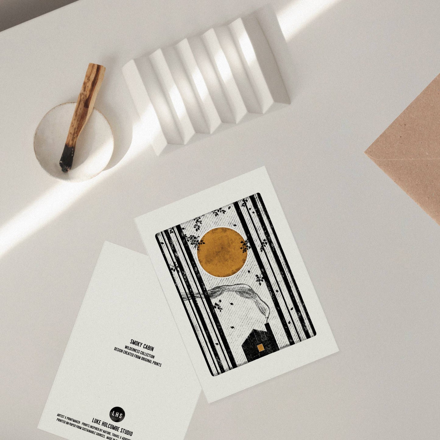 Smoky Cabin Individual Card (A6) by Luke Holcombe
