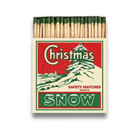 Luxury Gift Long Safety Matches | Christmas Snow