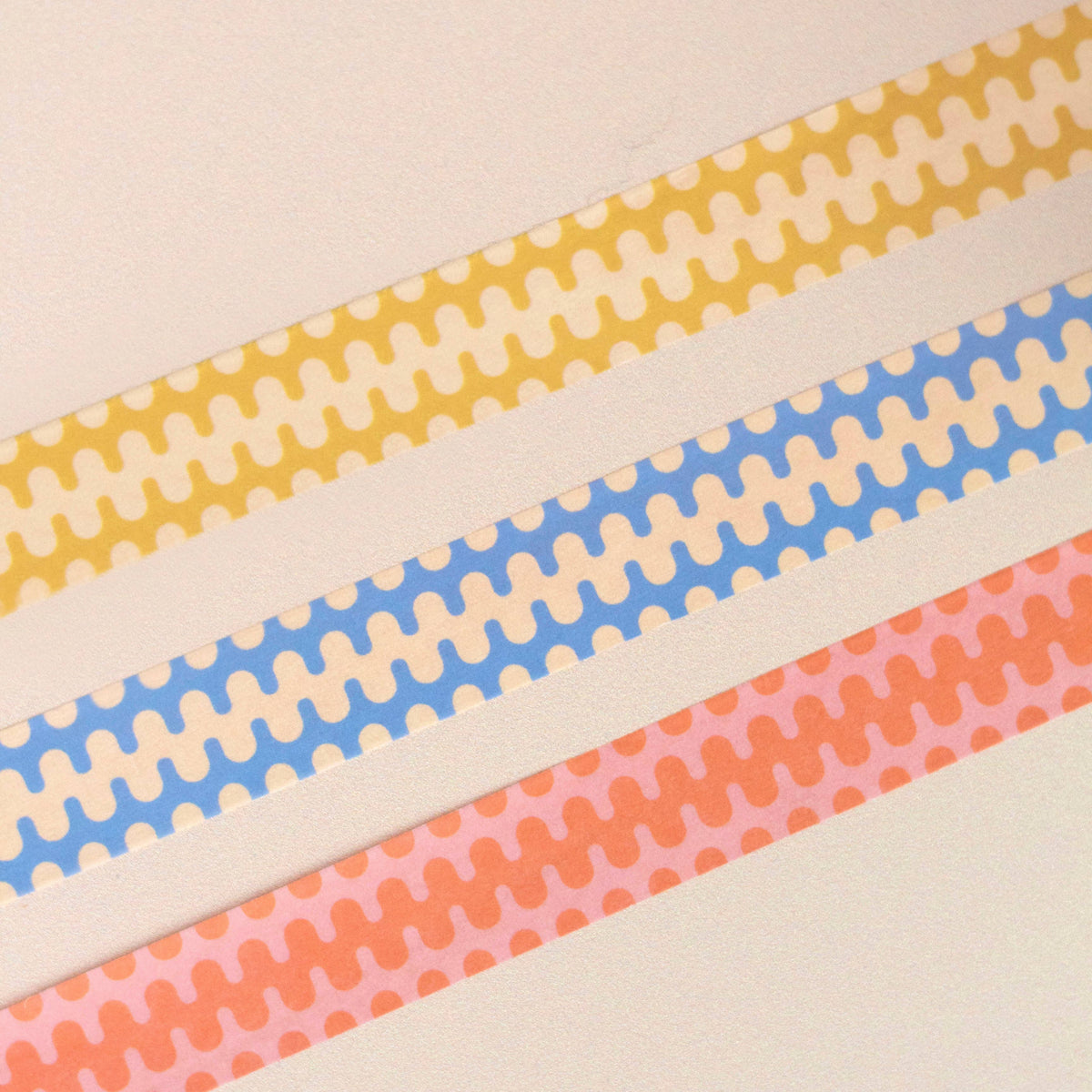 Wavy Geometric Washi Tape Set | Pack of 3