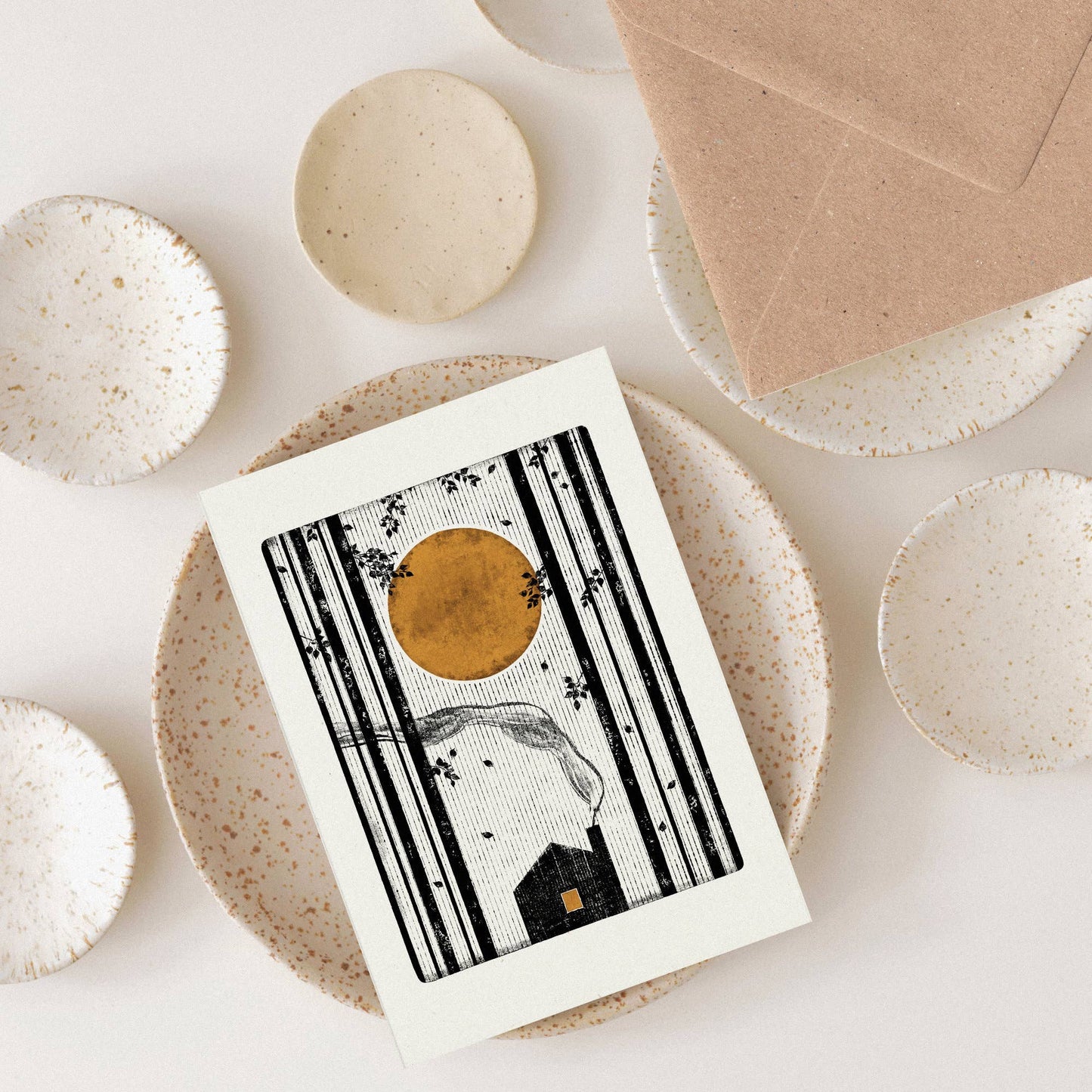 Smoky Cabin Individual Card (A6) by Luke Holcombe
