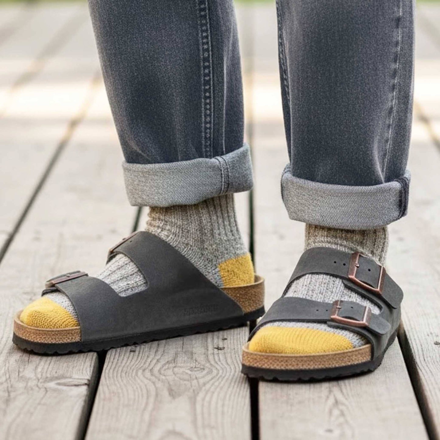 Unisex Recycled Silk Blend Ribbed Socks