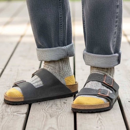 Unisex Recycled Silk Blend Ribbed Socks