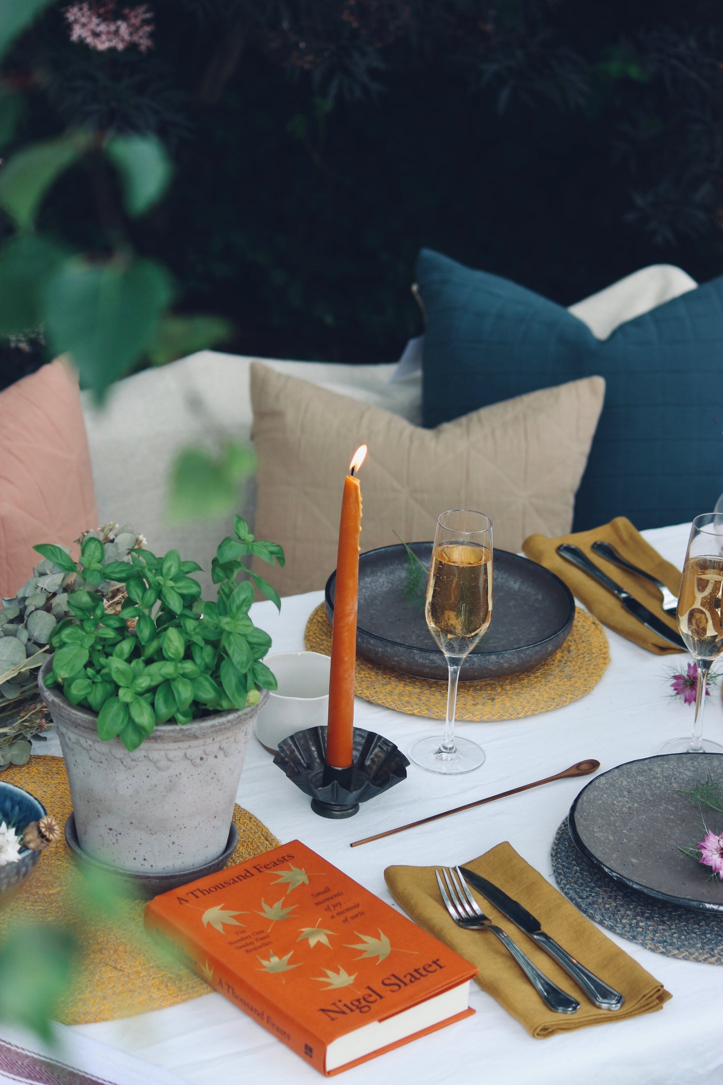Organic Beeswax Hand Dipped Candles - Pair of Dinner Candles
