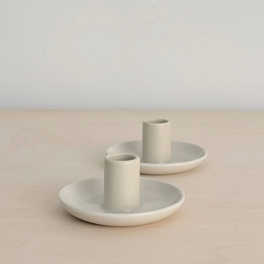 Candle Holder - off white