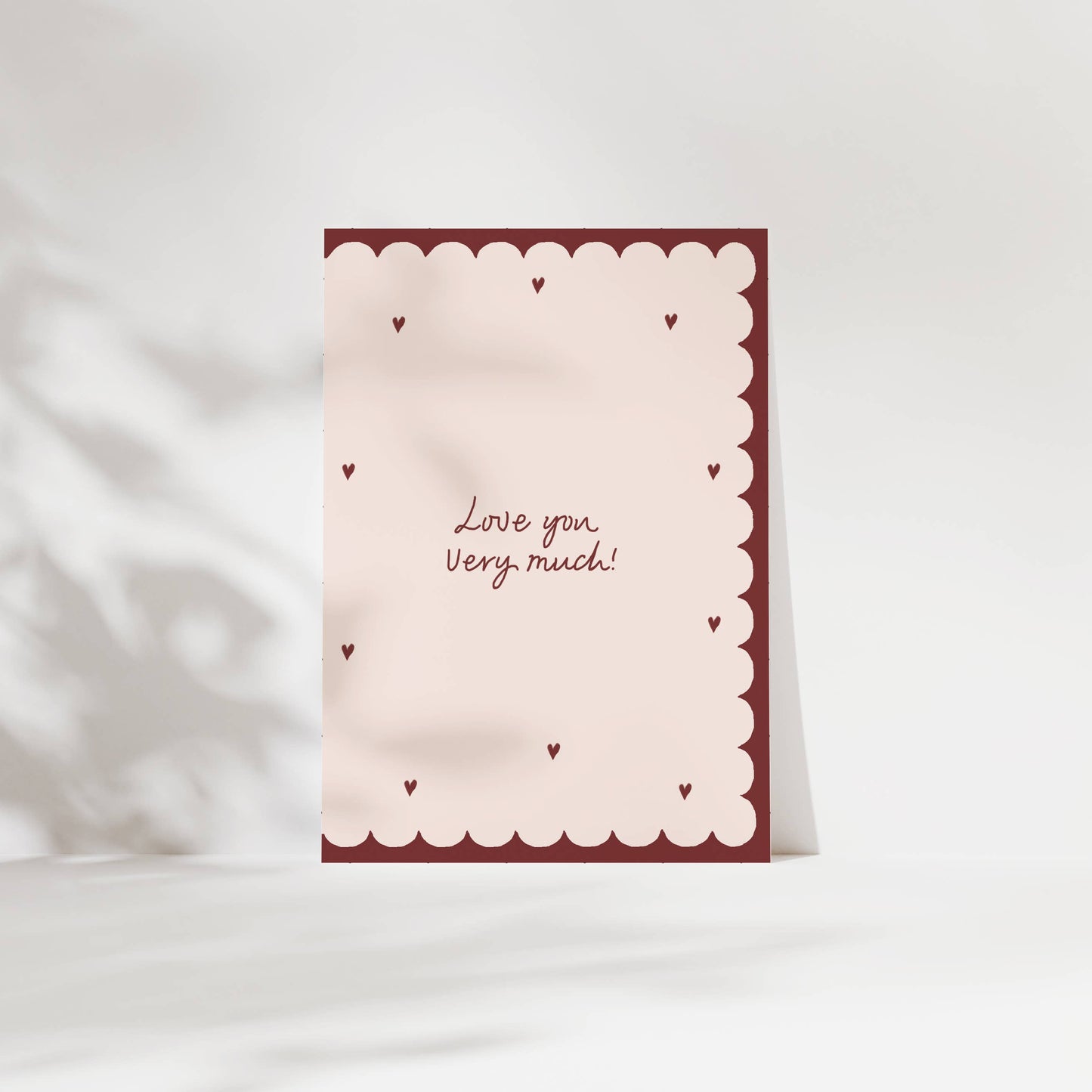 'Love You Very Much' Traditional Valentines Card
