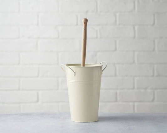 Toilet Brush & Holder set  - Cream