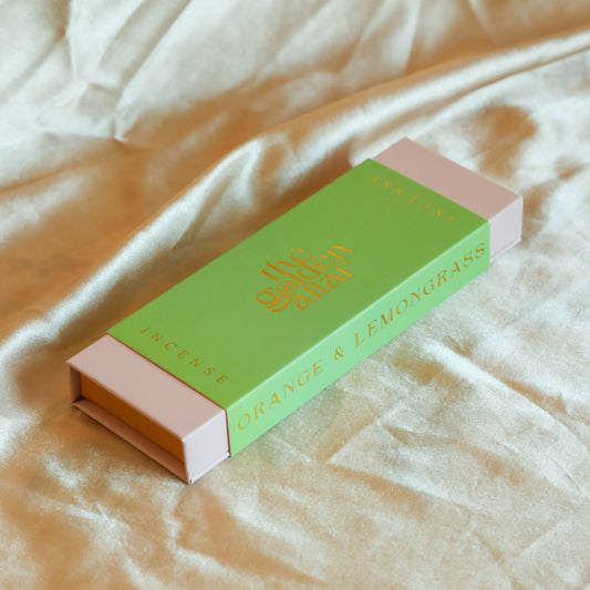 The Golden Altar/Muse Natural Incense - Orange & Lemongrass