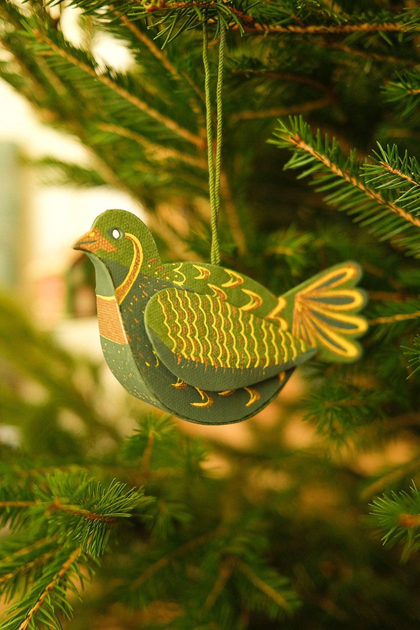 Partridge Screen-Printed Board Decoration by East End Press