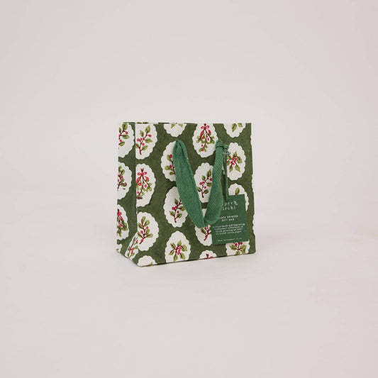 Block Printed Gift Bag (Small) - Festive