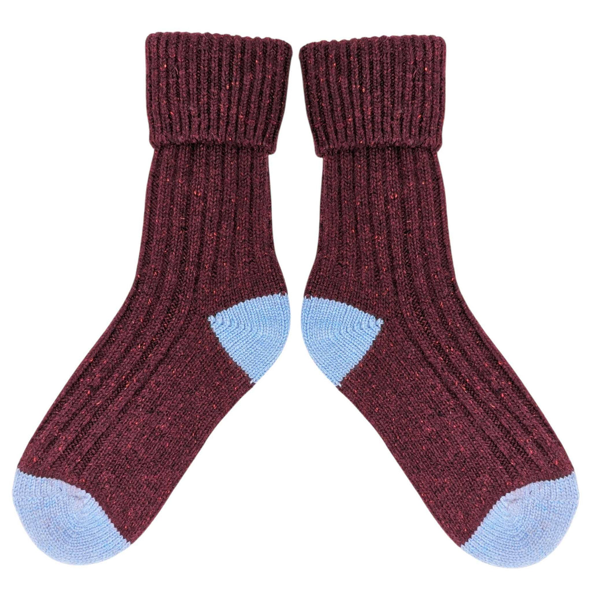 Unisex Recycled Silk Blend Ribbed Socks