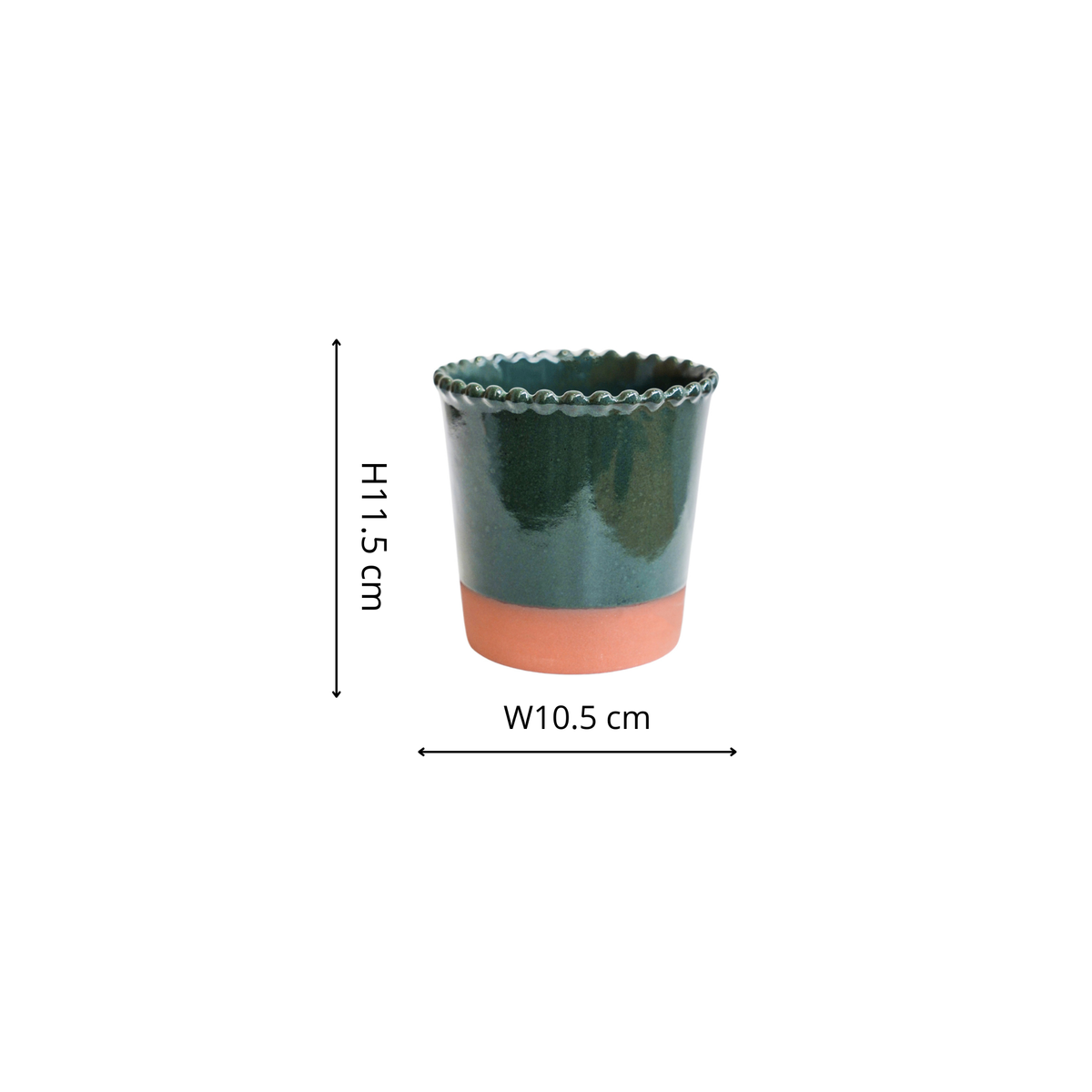 Adeline Beaded Edge Planter - Small