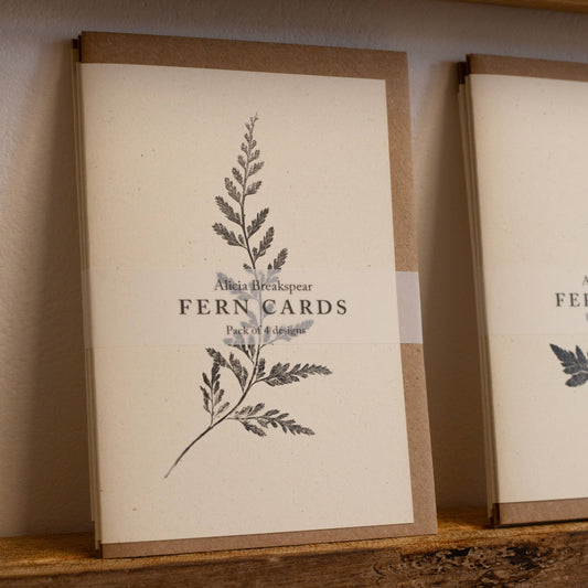 Fern Greeting Cards Pack of 4 Designs 