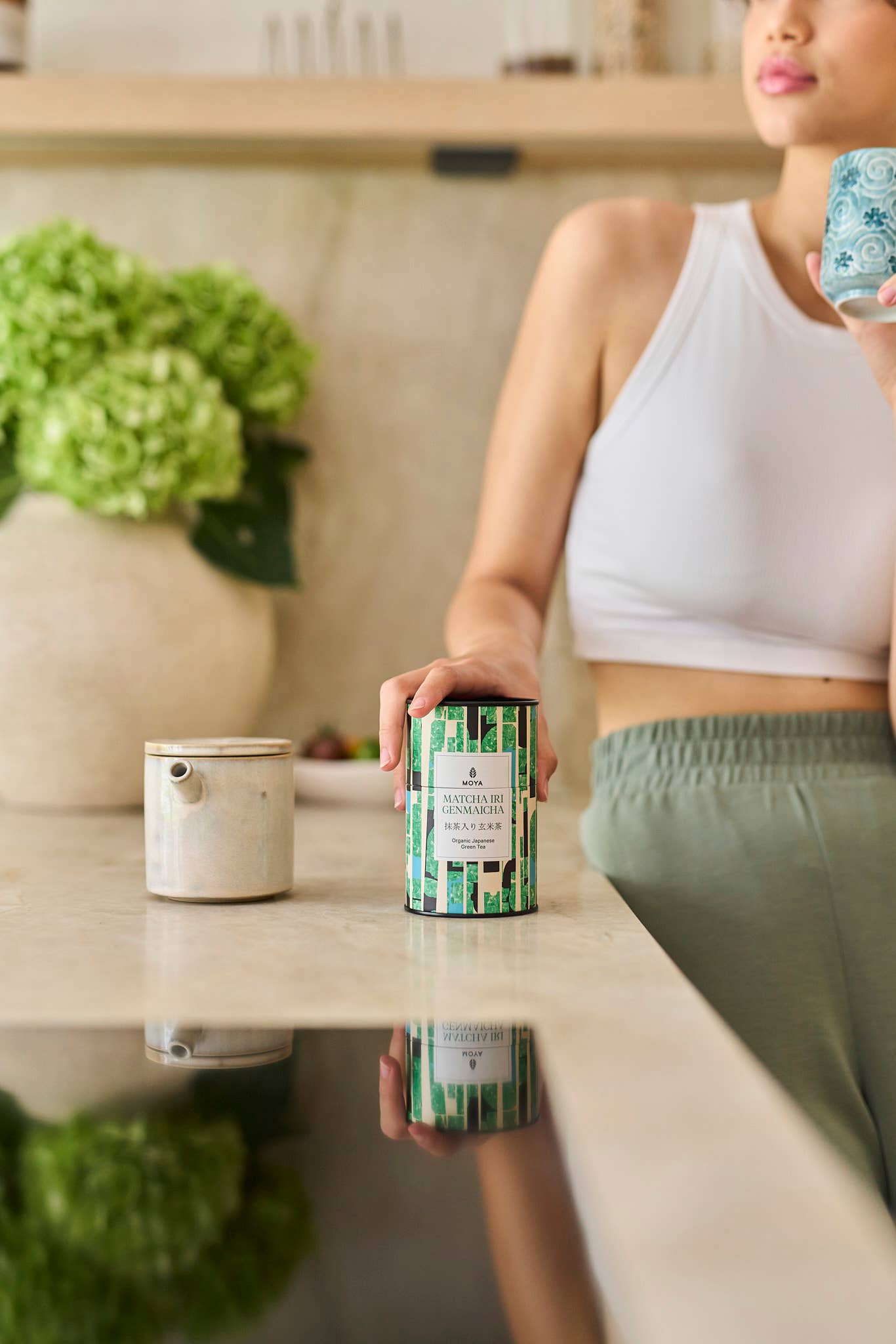 Moya Matcha Iri Genmaicha Organic Japanese Green Tea