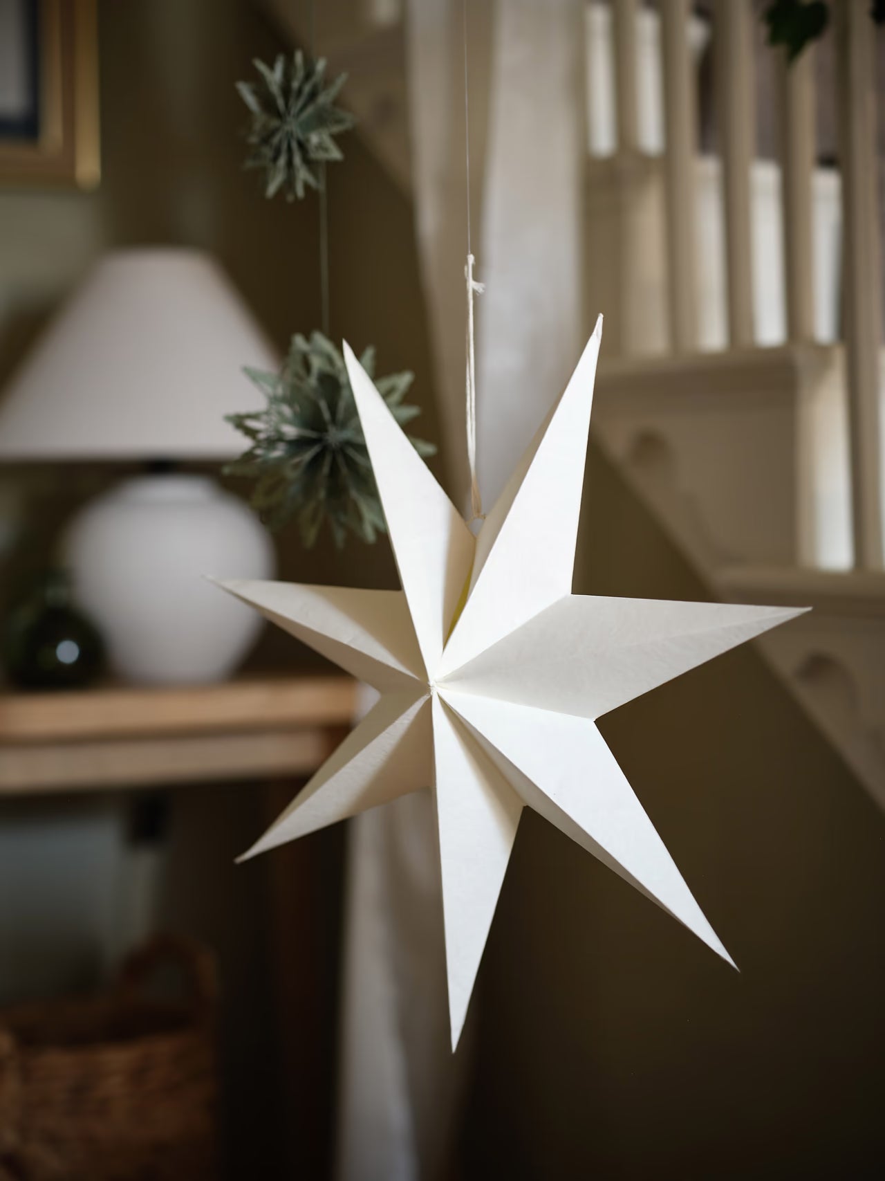 Festive Star - Made from up-cycled cotton paper