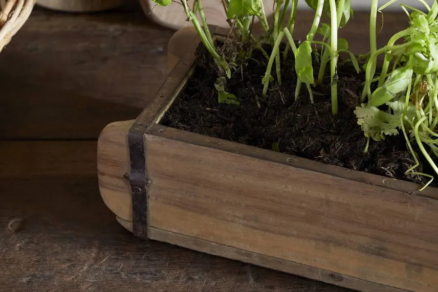 Nkuku Dudha Reclaimed Brick Box - Natural | The Country Crib
