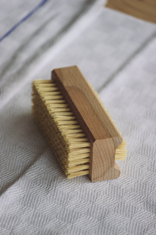 Natural Wooden Nail Brush by Redecker