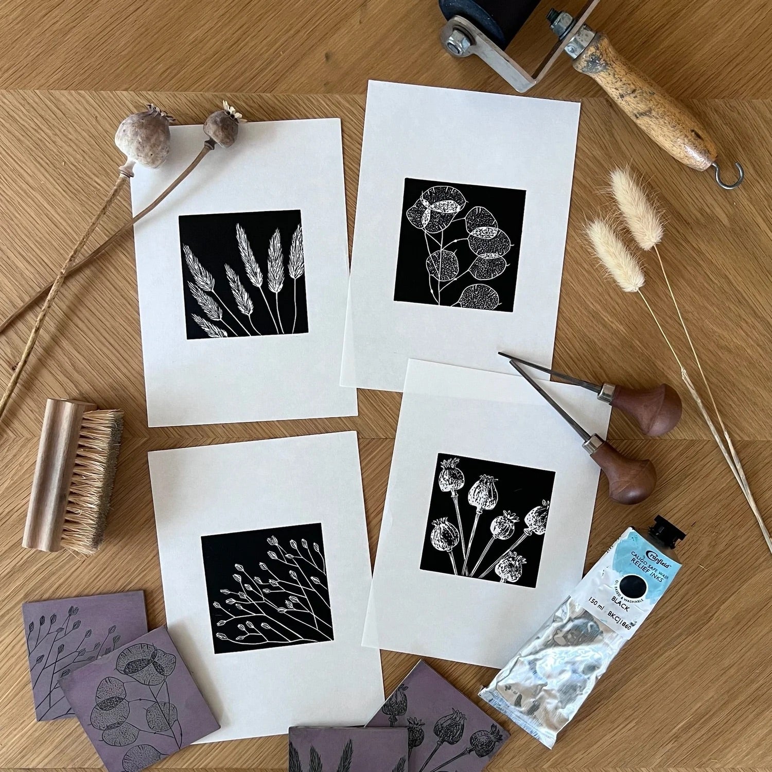 Botanical Lino Printing with Caroline Buckman