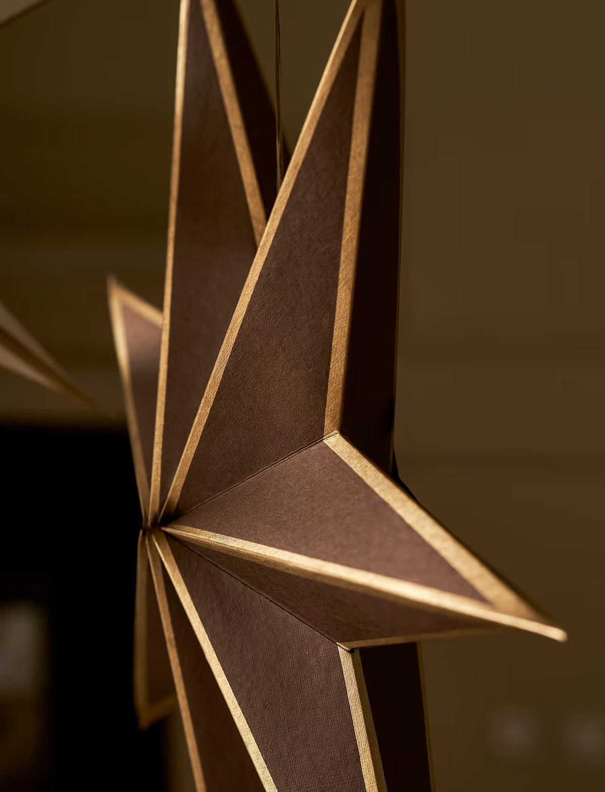 Christmas Star - Gold  (Made from up-cycled cotton paper)