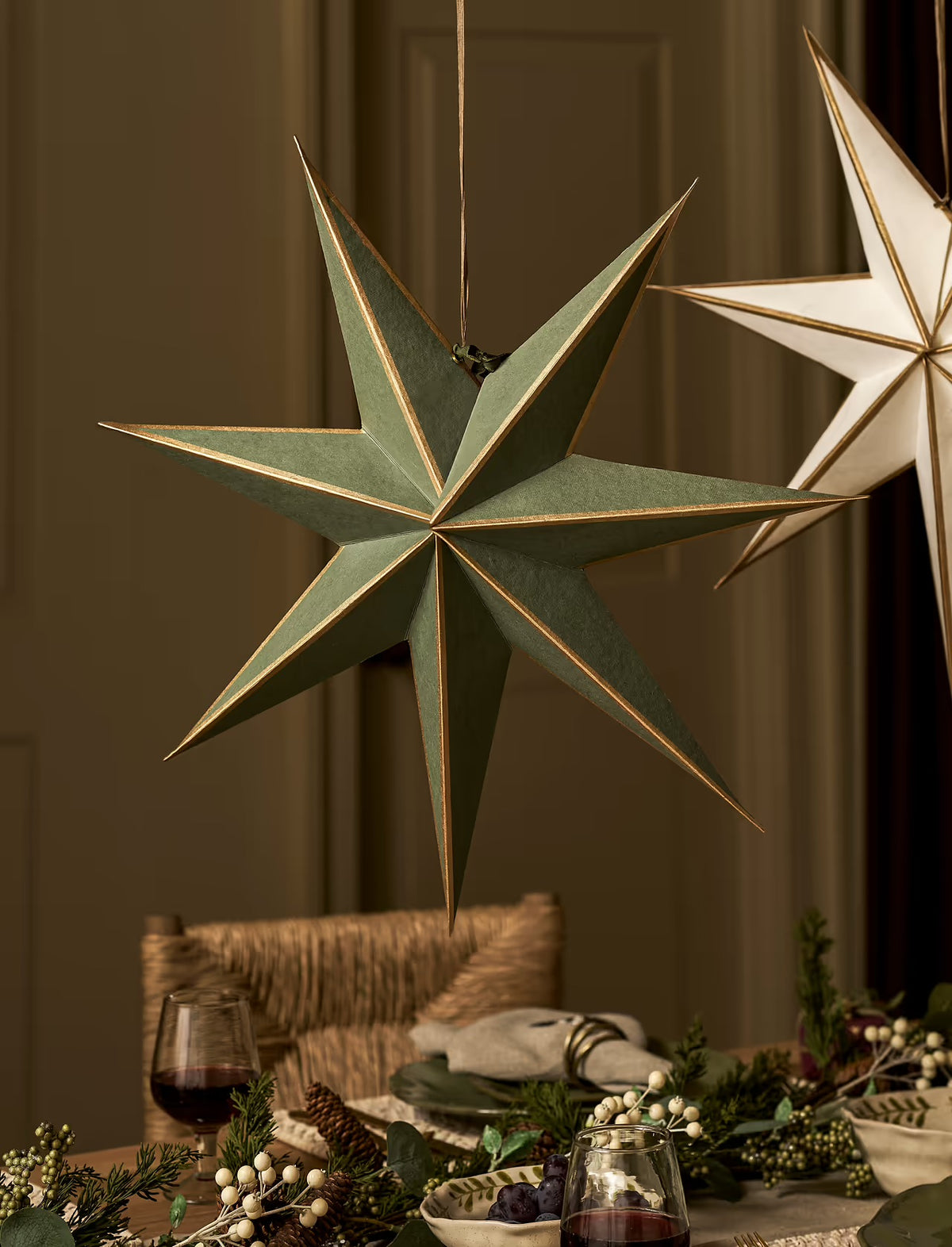 Christmas Star - Gold  (Made from up-cycled cotton paper)