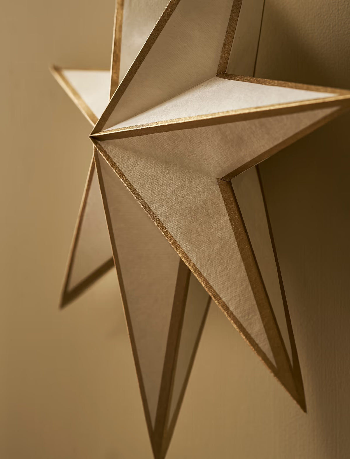 Christmas Star - Gold  (Made from up-cycled cotton paper)