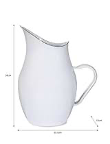 Enamel Water Pitcher White