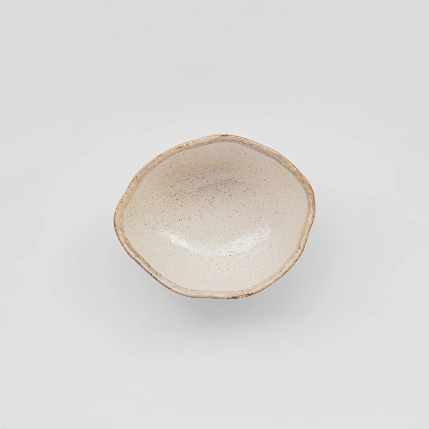 Flax Organic Uneven Medium Oval Bowl 21cm