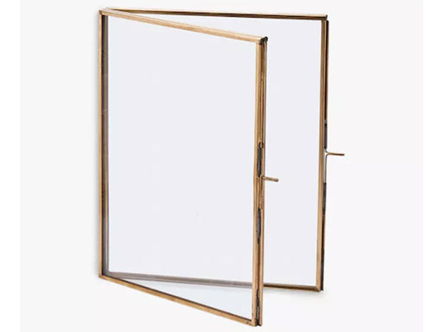 Nkuku Folded Danta Frame - Antique Brass