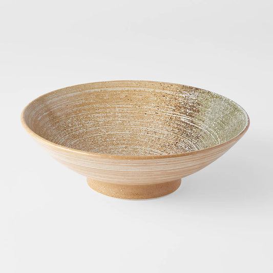 Terracotta Green Ramen Bowl 25cm - Made In Japan