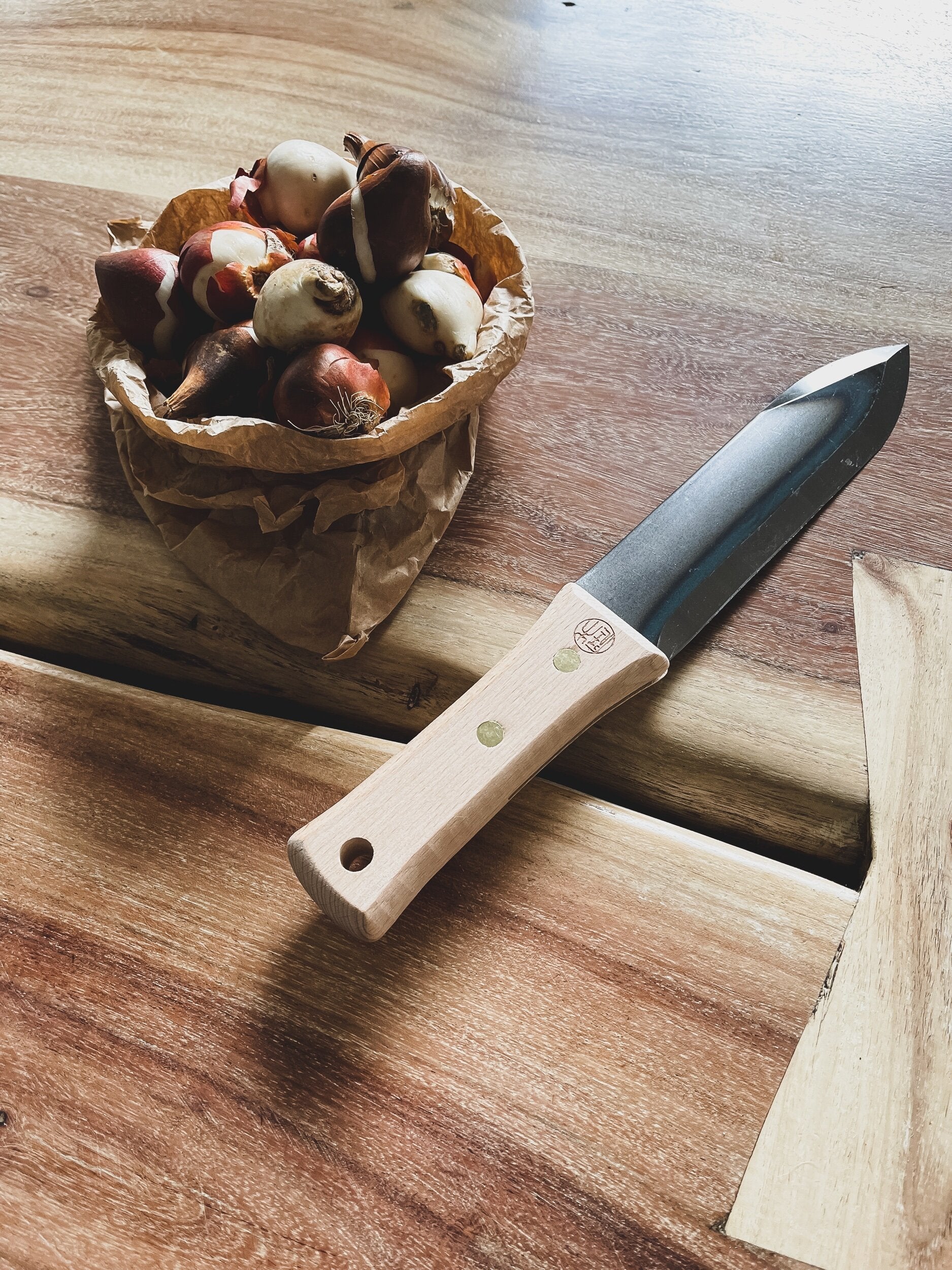 Hori Hori Pro, an all rounder in the garden, perfect for digging, weeding and bulb planting. Comes with canvas sheath