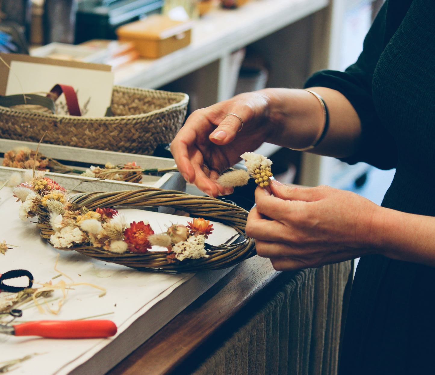 Circling the Seasons: Dried Flower Wreath Making Workshop