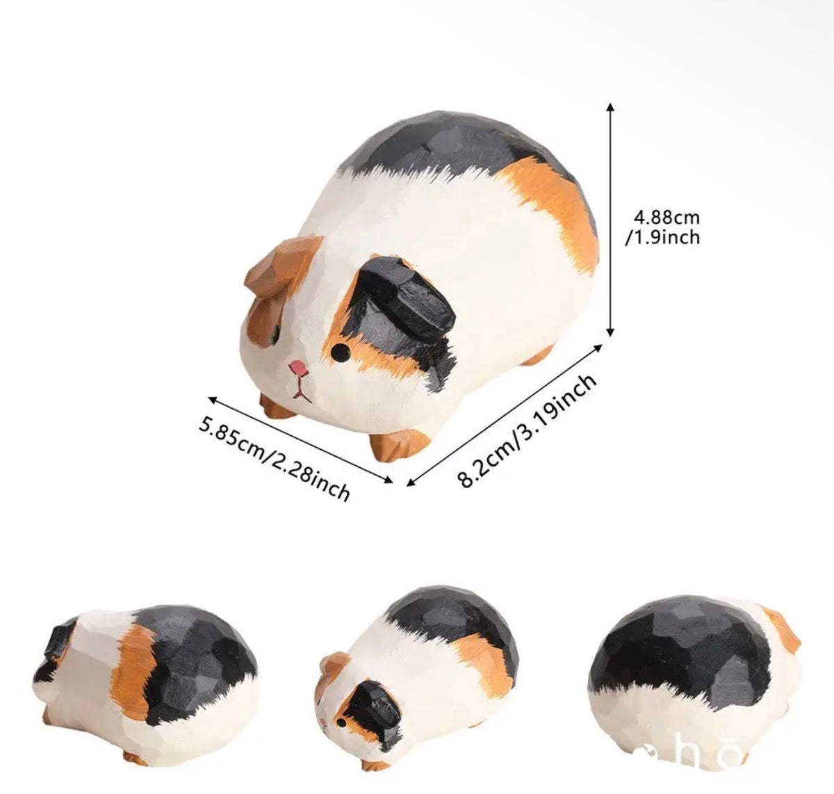 Guinea Pig (Hand-carved Wooden Animal)