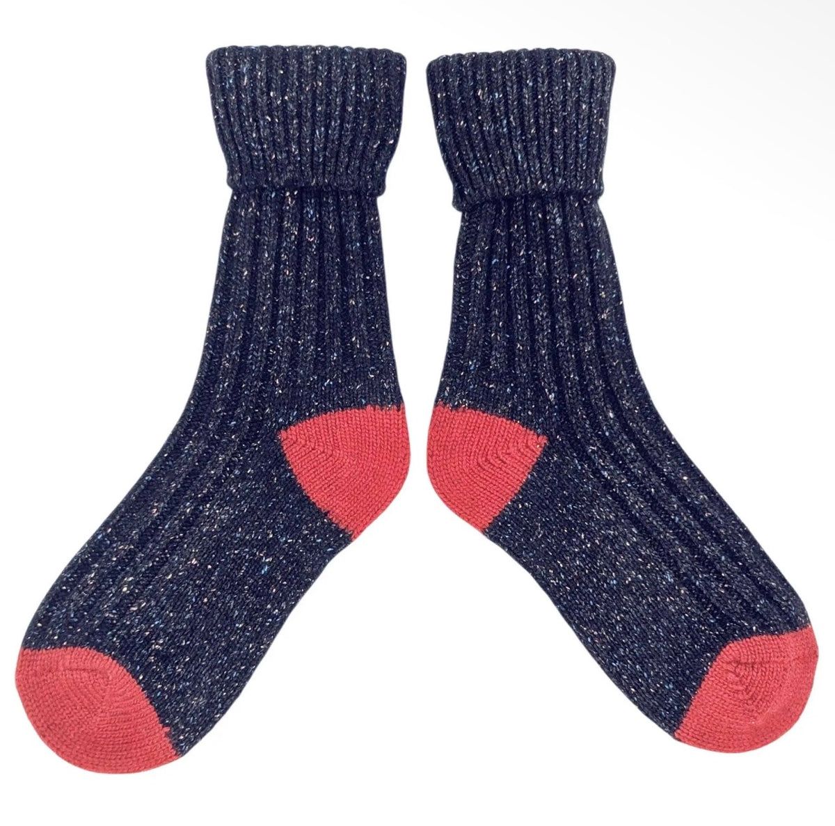 Unisex Recycled Silk Blend Ribbed Socks