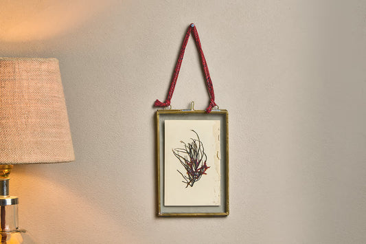 nkuku Kiko Hanging Brass Frame - Antique Brass