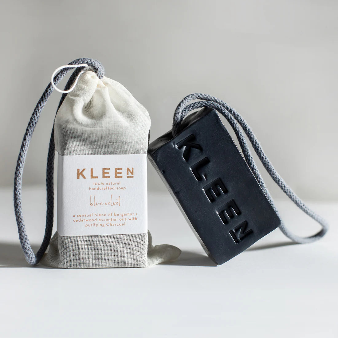 KLEEN 100% natural handcrafted soap on a rope