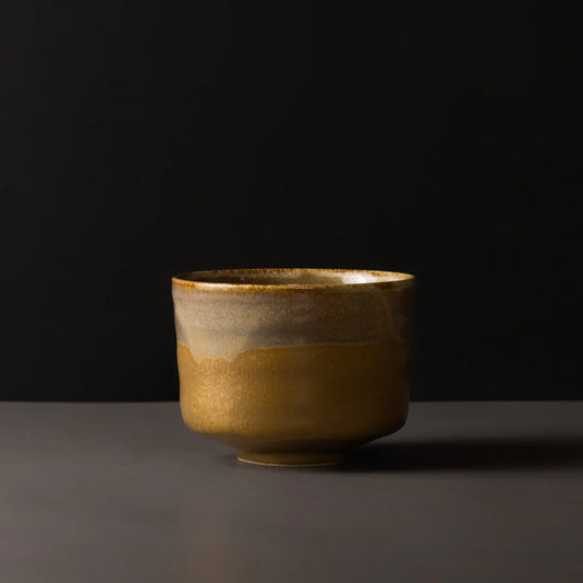 Matcha Tea Bowl Caramel 400ml - Made in Japan