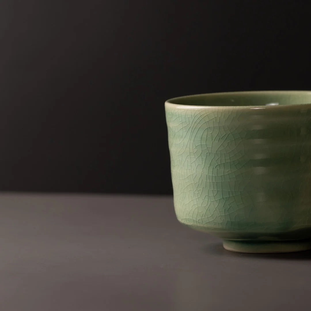 Matcha Tea Bowl Celadon 400ml - Made in Japan