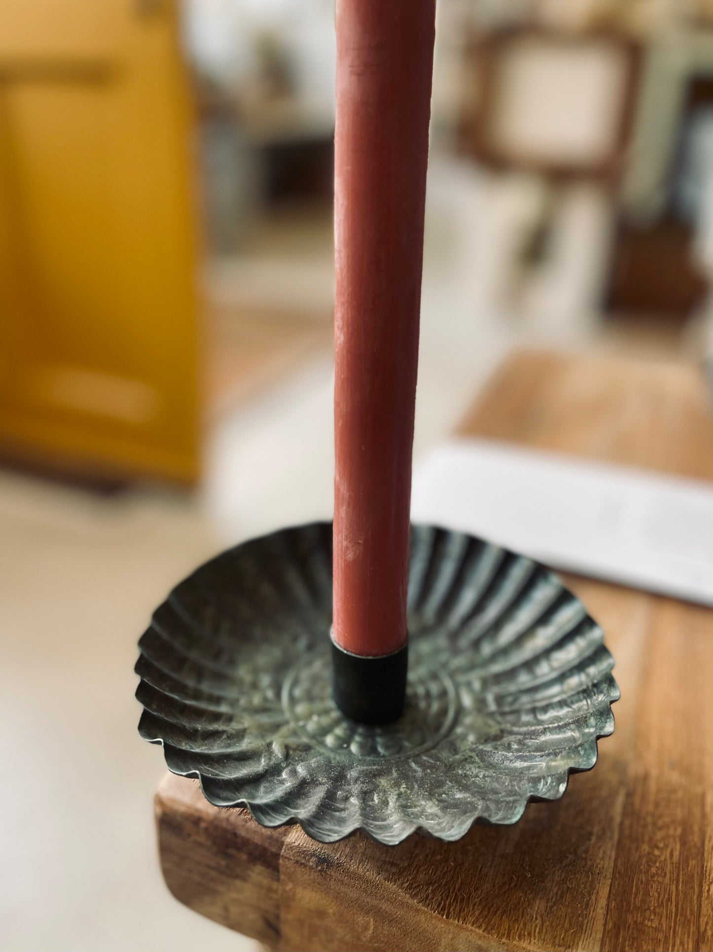 Matu Candle Holder - Antique Patina