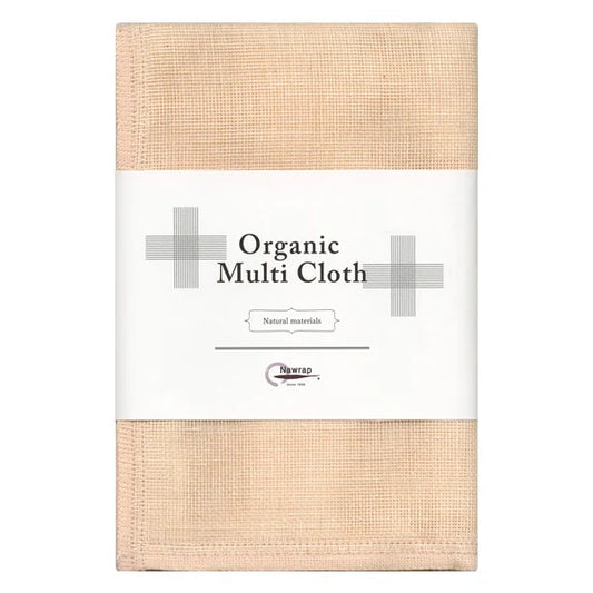 The Organic Multi Cloth is a multipurpose cloth that is dyed entirely with plant and rock-based dyes. It is woven in Japan using traditional Japanese weaving techniques.