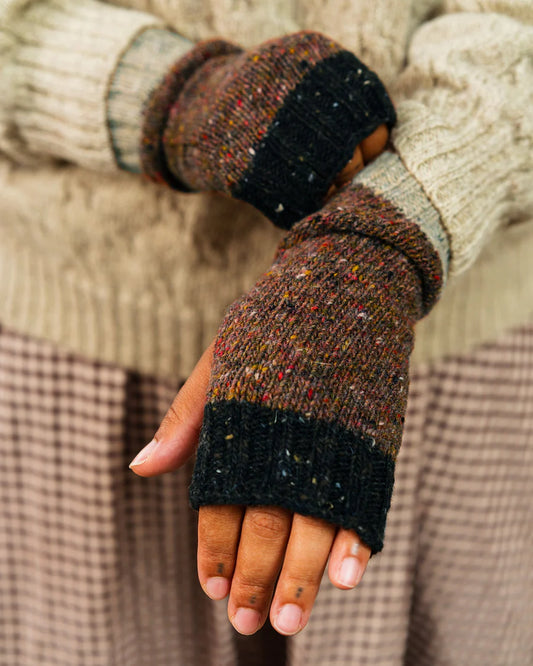 Rove Donegal Wool Wrist Warmers | Ruby Fleck