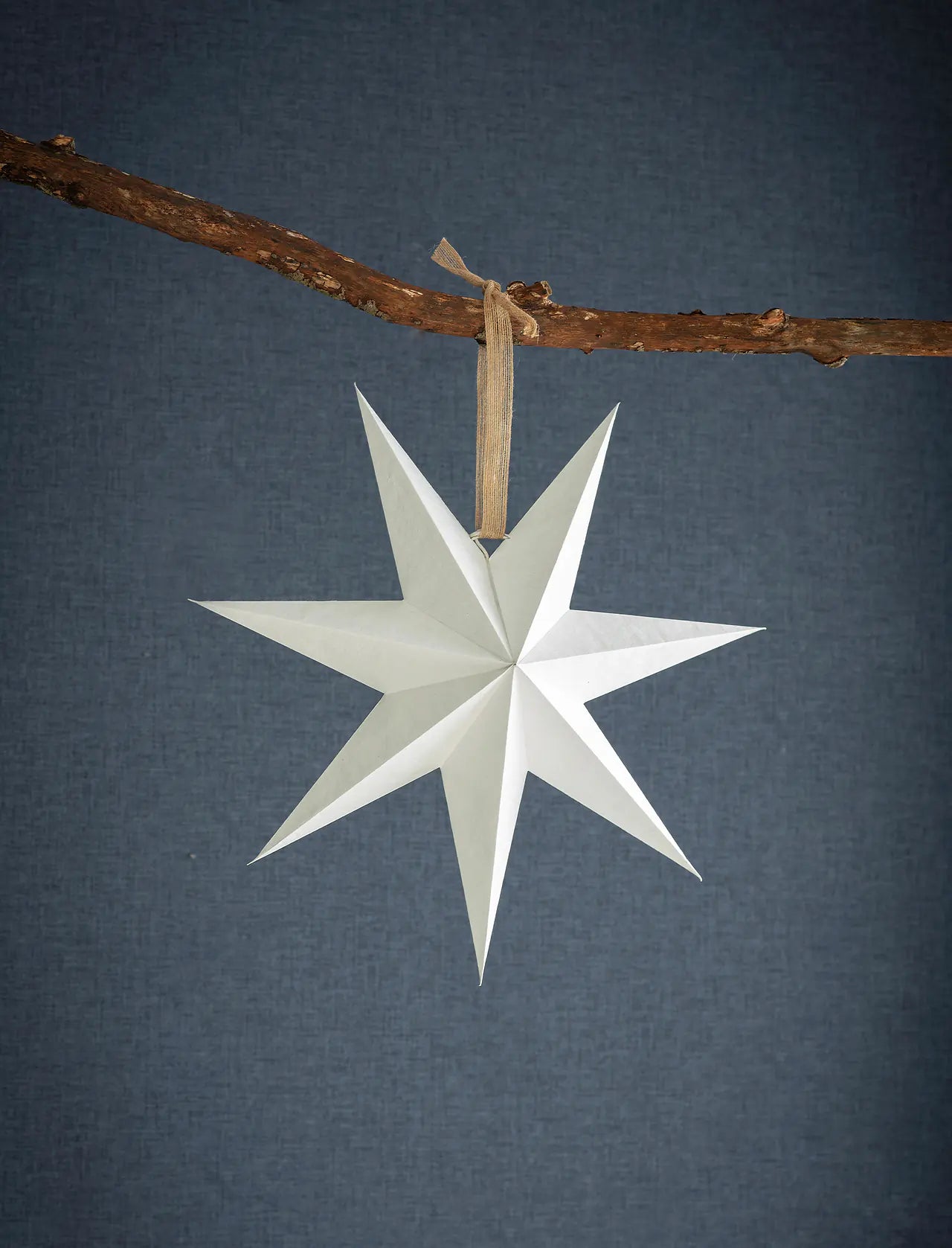 Festive Star - Made from up-cycled cotton paper