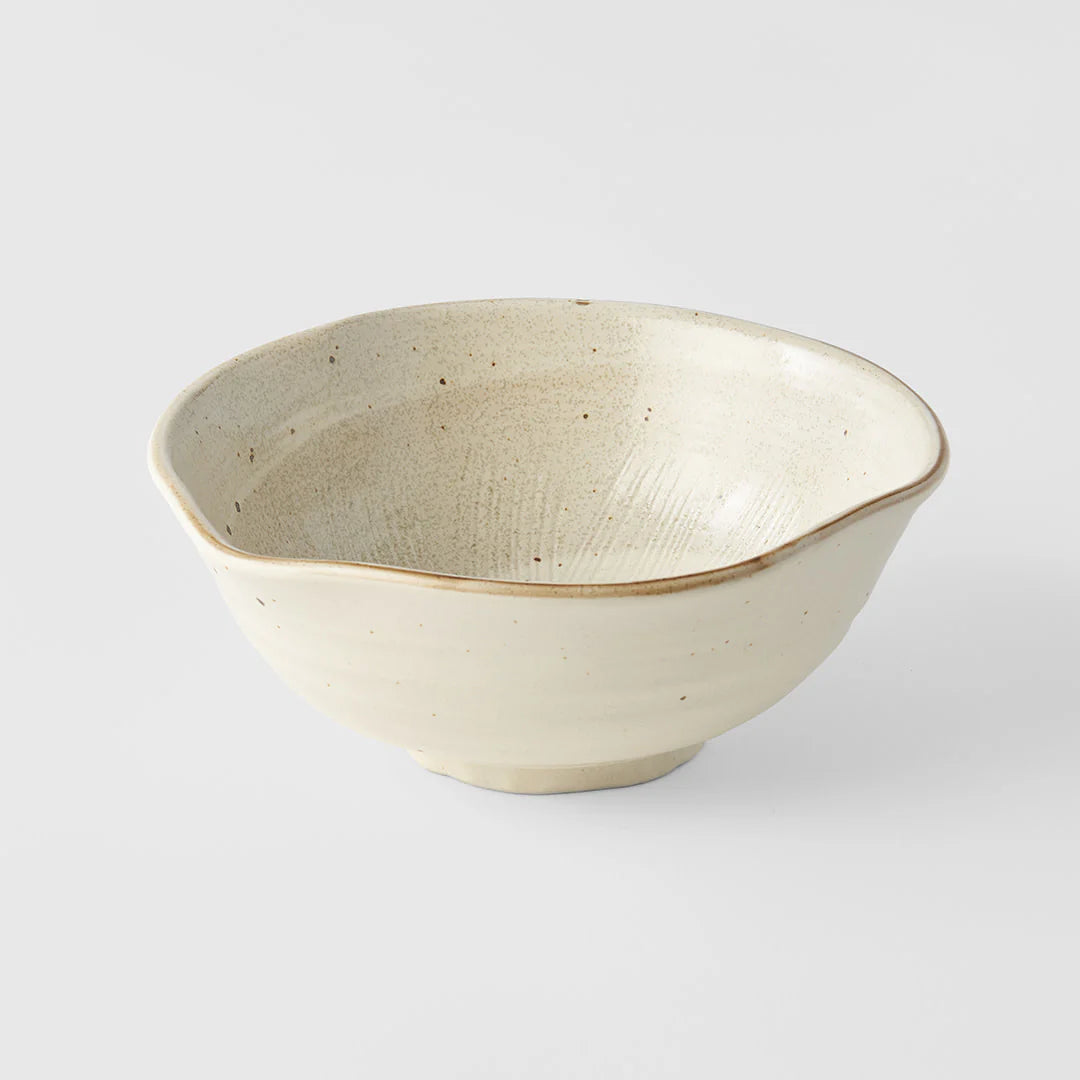 Spiral Sand organic bowl 18cm - Made In Japan