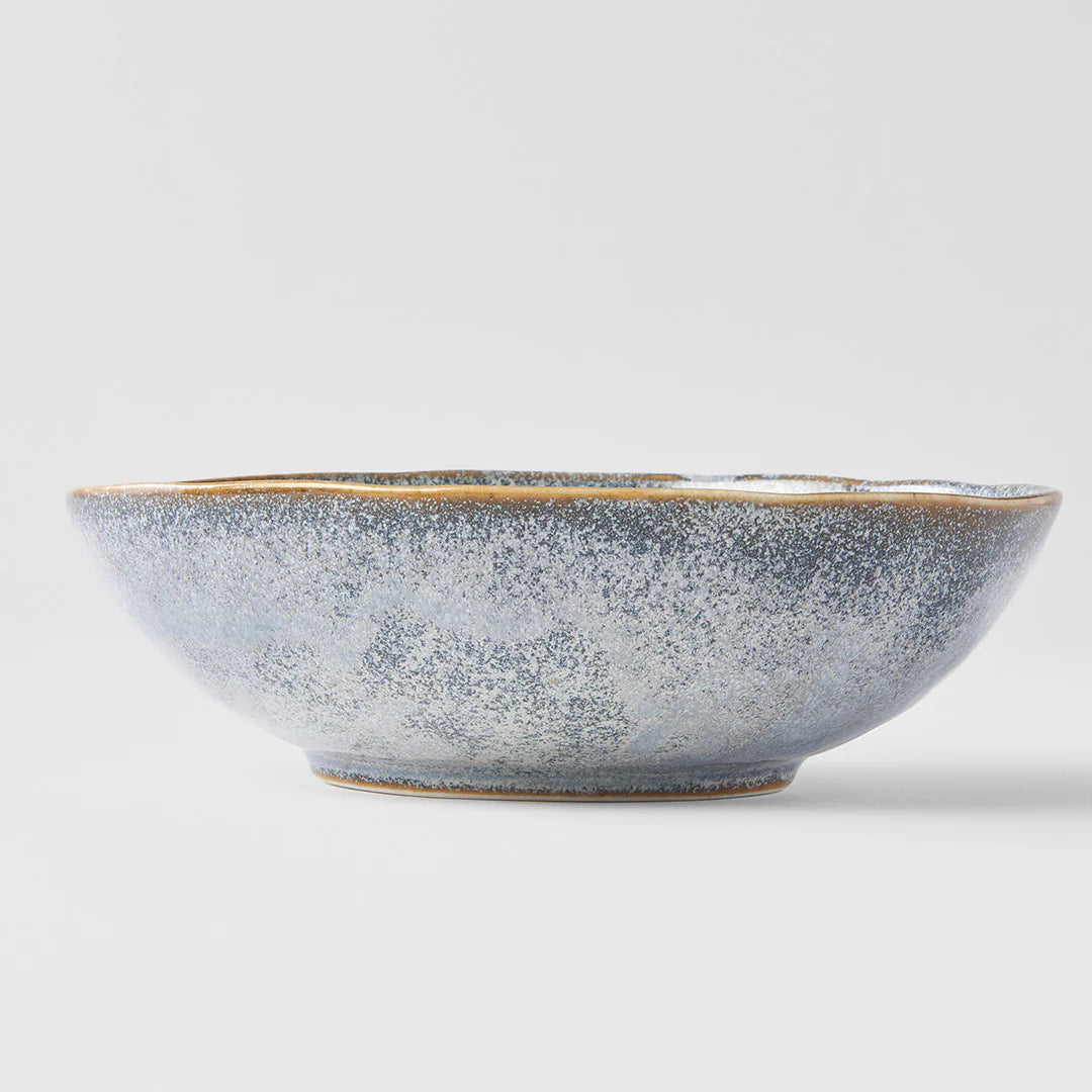 Steel Grey Oval Bowl 17cm - Made in Japan