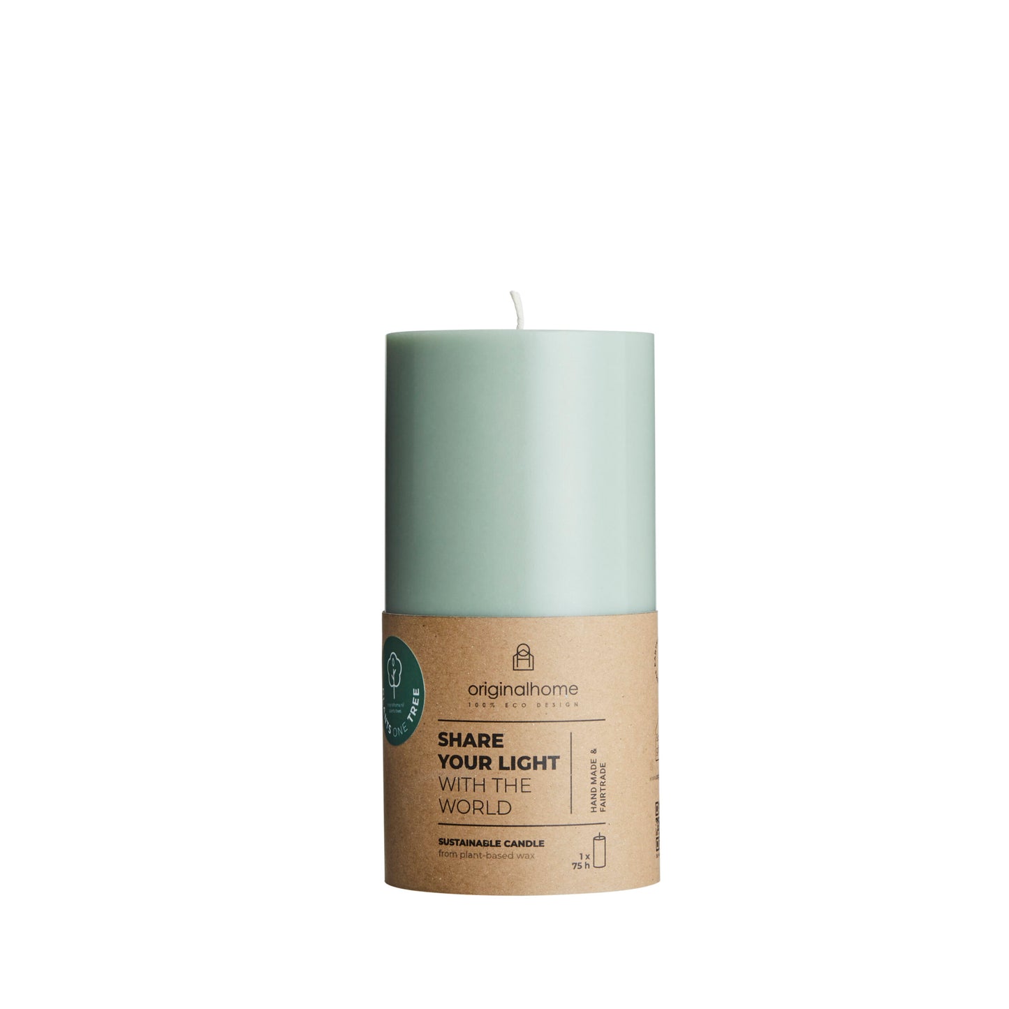 Plant-Based Pillar Candle