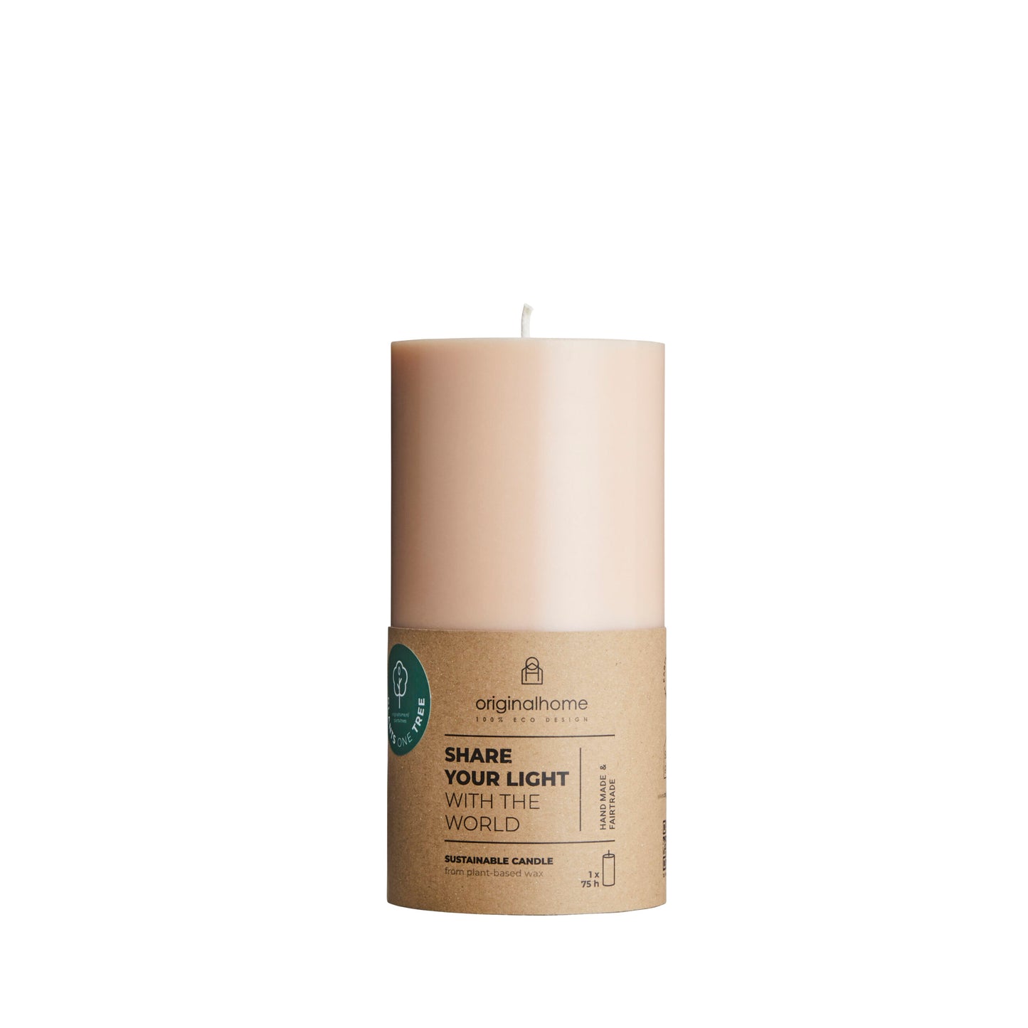 Plant-Based Pillar Candle