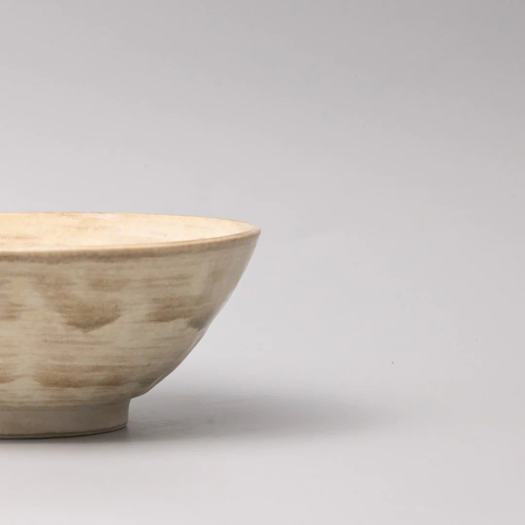 Washed Sandstone Udon Bowl 17cm - Made in Japan