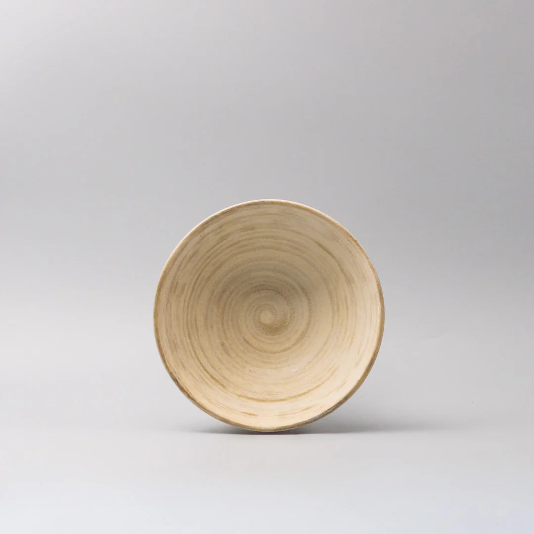 Washed Sandstone Udon Bowl 17cm - Made in Japan