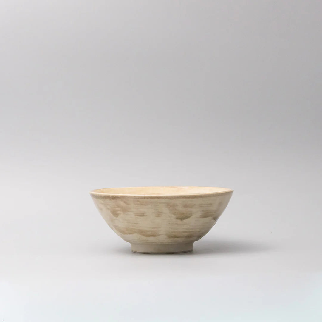 Washed Sandstone Udon Bowl 17cm - Made in Japan