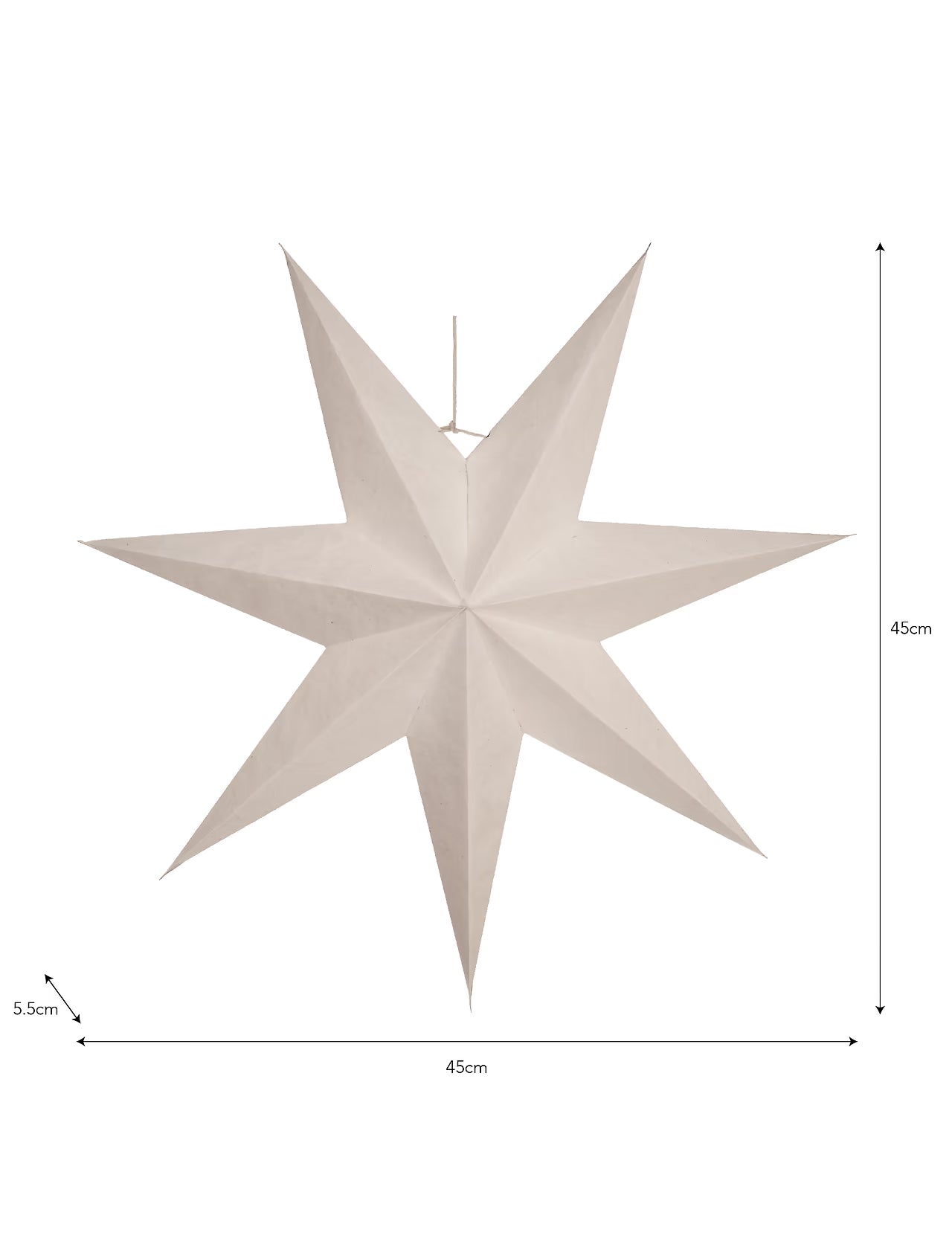 Festive Star - Made from up-cycled cotton paper