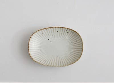 Gohobi Handmade Ceramic Japanese Style Oval Plate