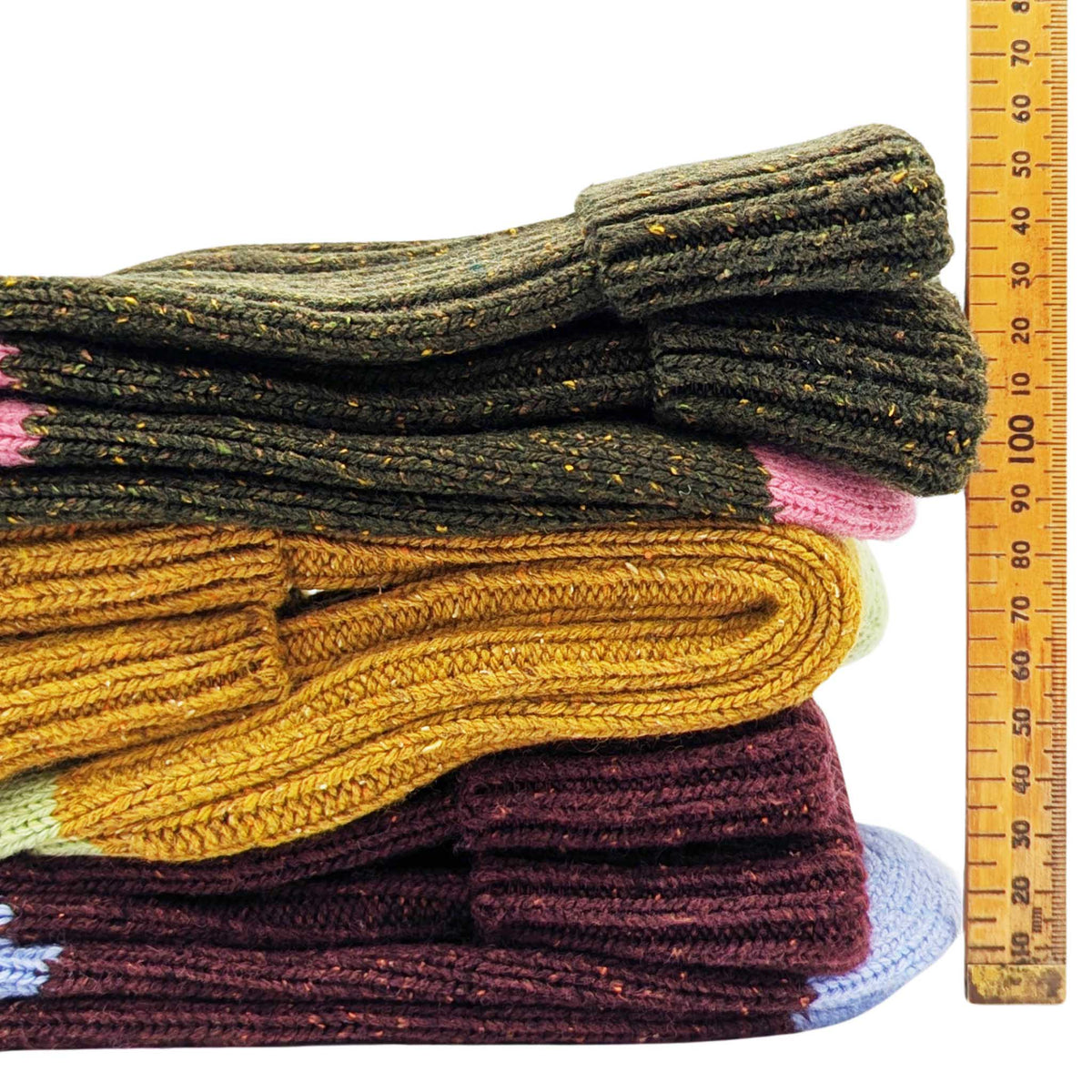 Unisex Recycled Silk Blend Ribbed Socks